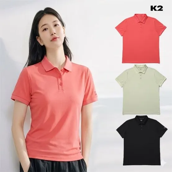 [수지 착용] 여성 코드텐(CODE10) 아이스 냉감 폴로 티셔츠W KWM24250