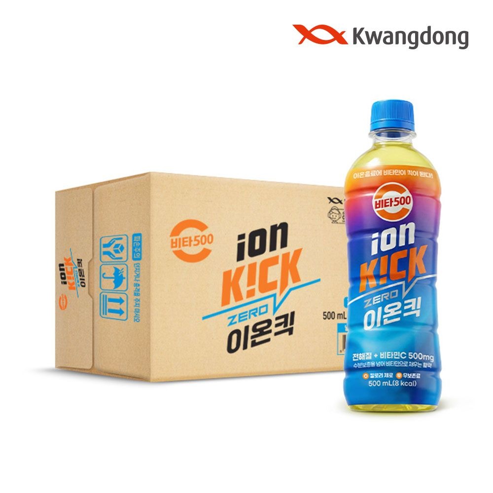 [본사직영] 비타500 이온킥 제로 이온음료 500ml 24입