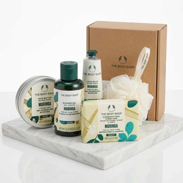 THE BODY SHOP 모링가 4종 선물세트 (샤워젤+바디버터핸드밤+비누) (888252)
