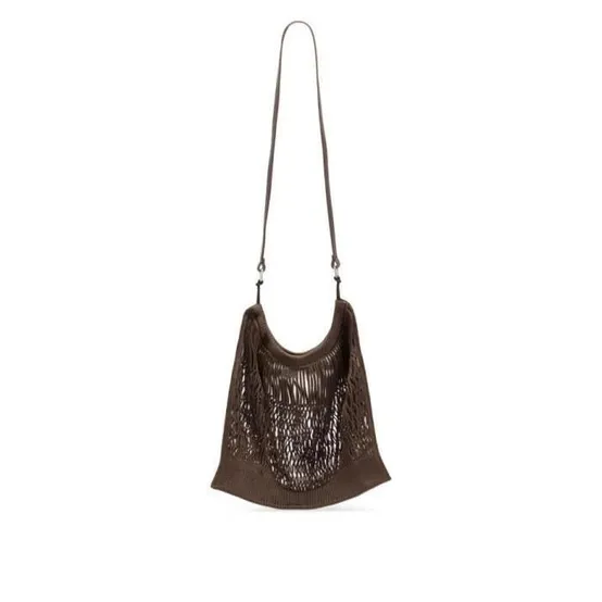 르메르 라지 필트 네트백 coffee brown BG0075LF1269