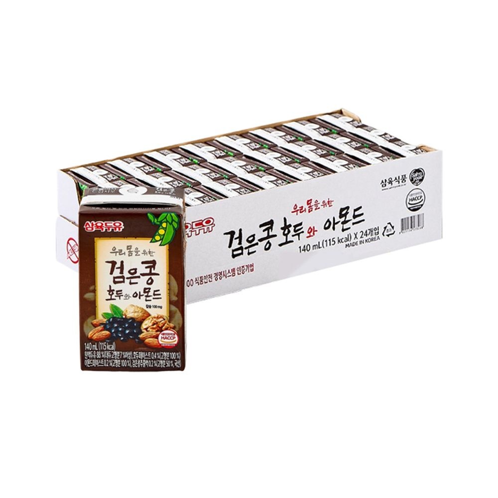 삼육두유 검은콩 호두와아몬드 140ml 24팩
