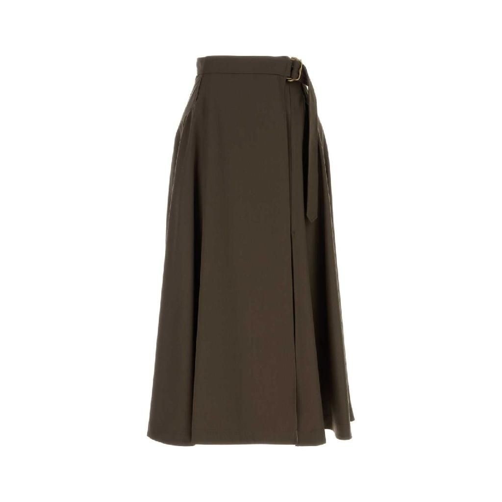 버버리 [X45]버버리 8128844 A3041 Brown wool skirt 여성 스커트 치마 롱 미디 미니스커트