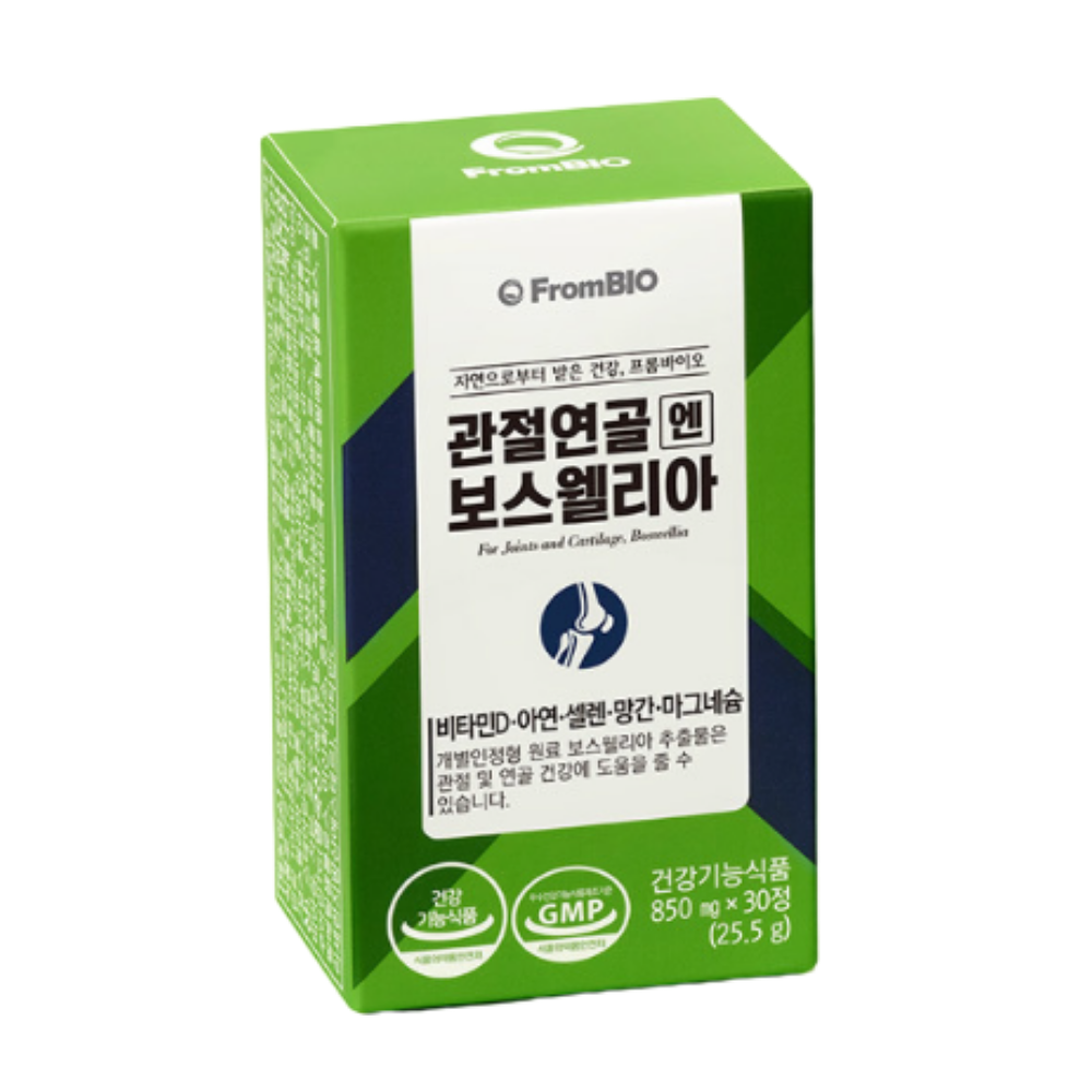 프롬바이오 관절연골엔 보스웰리아 850mg x 30정, 4개
