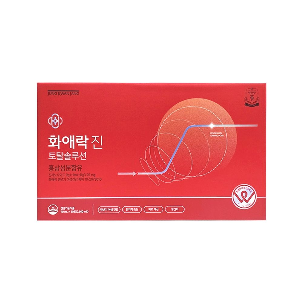 한국인삼공사 정관장 화애락 진 70ml x 30포 5개 / WJ