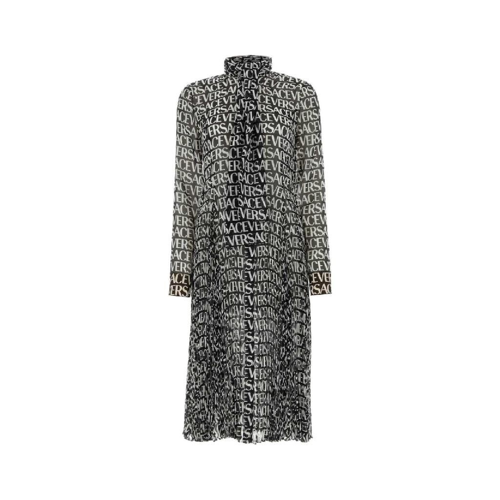 베르사체 [X45]베르사체 10087411A06321 5B040 Printed crepe shirt dress 여성 원피스 롱 미디 미니 드레스