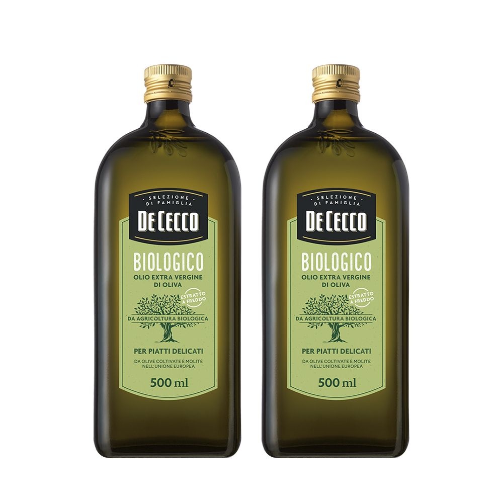 데체코 엑스트라버진 유기농 올리브오일 500ml X 2병 올리브유