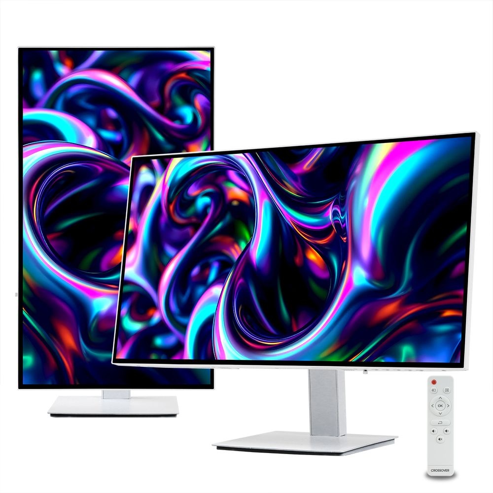 크로스오버 27USD850 IPS4K UHD 4면제로 화이트 멀티스탠드