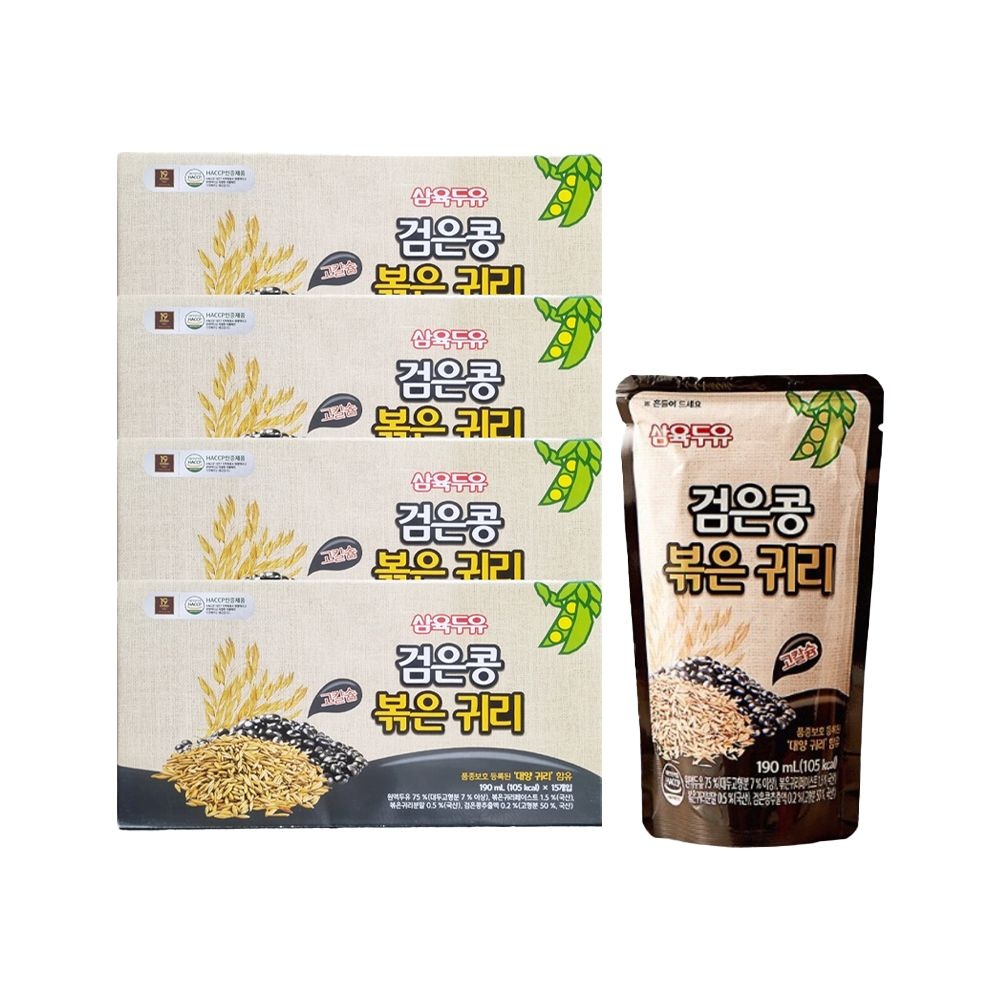 삼육두유 검은콩볶은귀리두유 190ml x 60팩