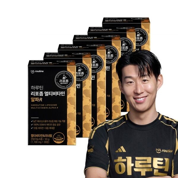[하루틴] 리포좀 공법 멀티비타민 알파R 30정 6박스 (6개월분)