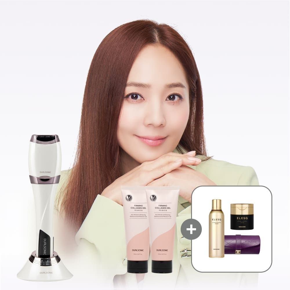 듀얼소닉 (현대Hmall) [15% 추가쿠폰] 듀얼소닉 옵티멈 콜라겐젤 패키지 (젤2개 + 케이스 + 기초 2종)