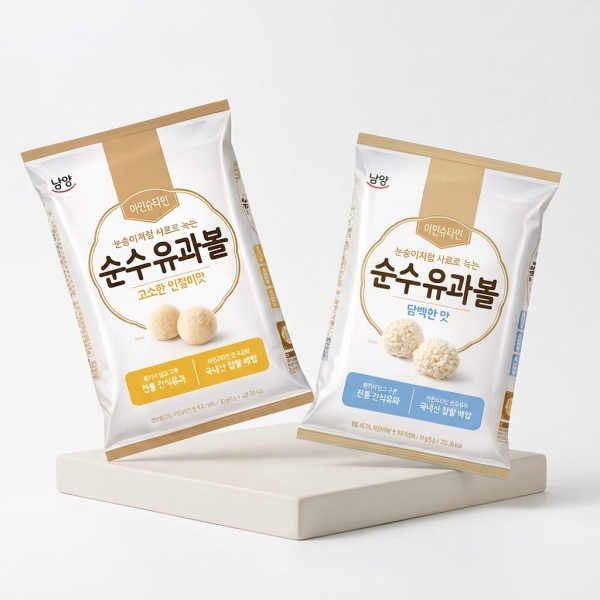 남양 남양 아인슈타인 유과볼 아기과자 30g 4개입 택1(담백한맛/고소한인절미맛)