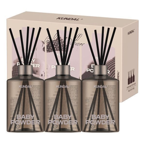 쿤달 시그니처 퍼퓸 디퓨저 500ml 3구 베이비파우더 734527