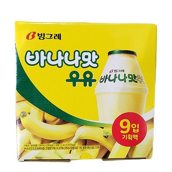 빙그레 바나나맛우유 240ml X 9입