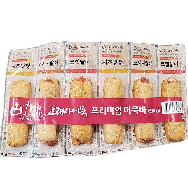보냉백포장 고래사 프리미엄 어묵바 520g (6입)