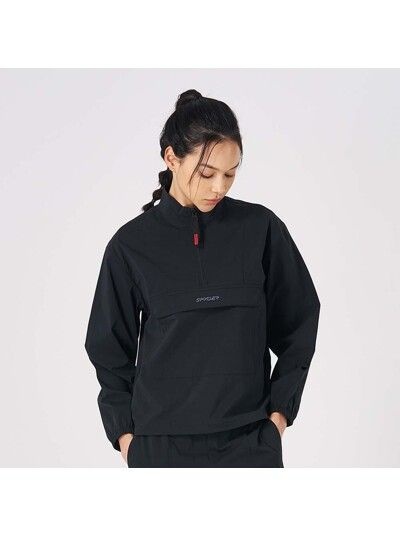 스파이더 여성 프로웹쿨 우븐 아노락 긴팔 SPKPCNRL352WBLK
