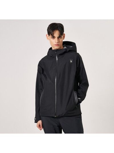스파이더 남성 피나클 3 LAYER 웨더프루프 자켓 SPKFCNJK203MBLK