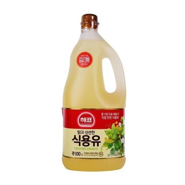 해표 식용유 1.8L 발연점높은기름 전붙이기 치킨튀기기 돈까스튀기기