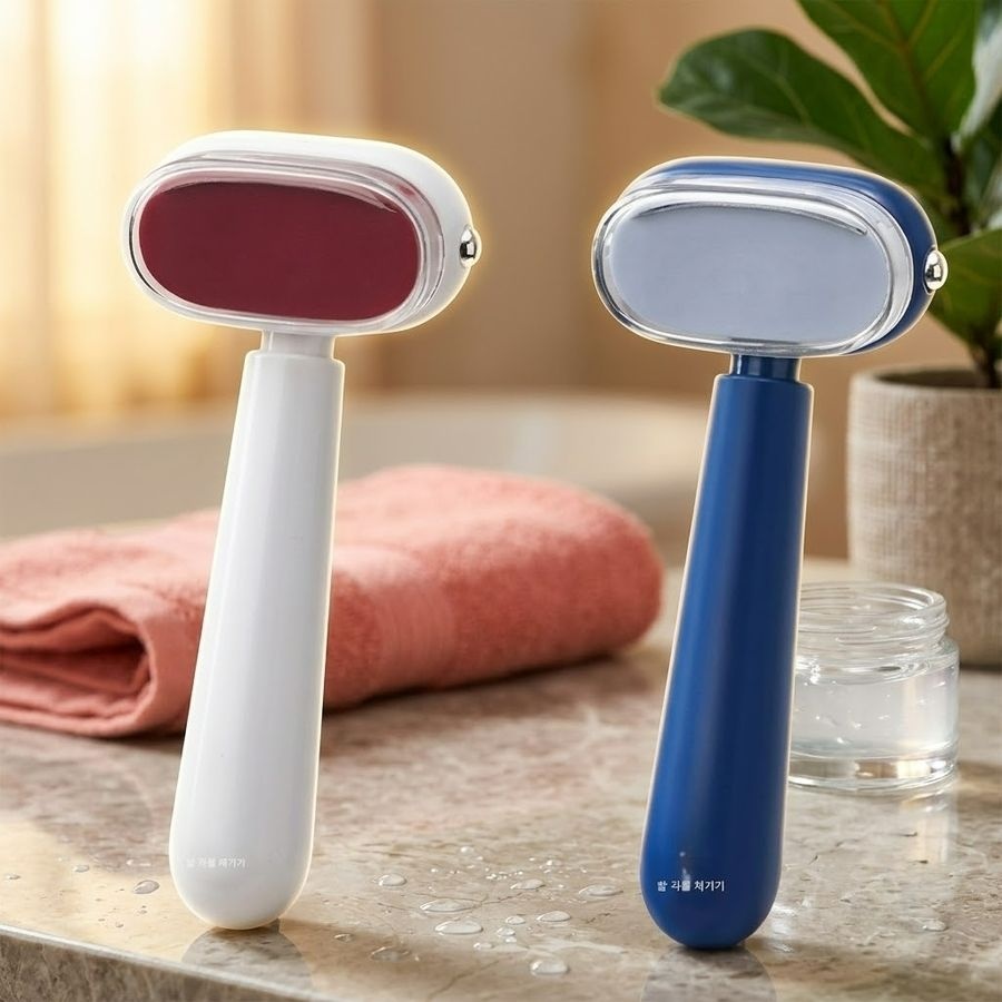 1+1 홈케어 발 뒤꿈치 각질제거기 양면풋케어리무버 양면 건식습식 나노글라스 발각질제거기