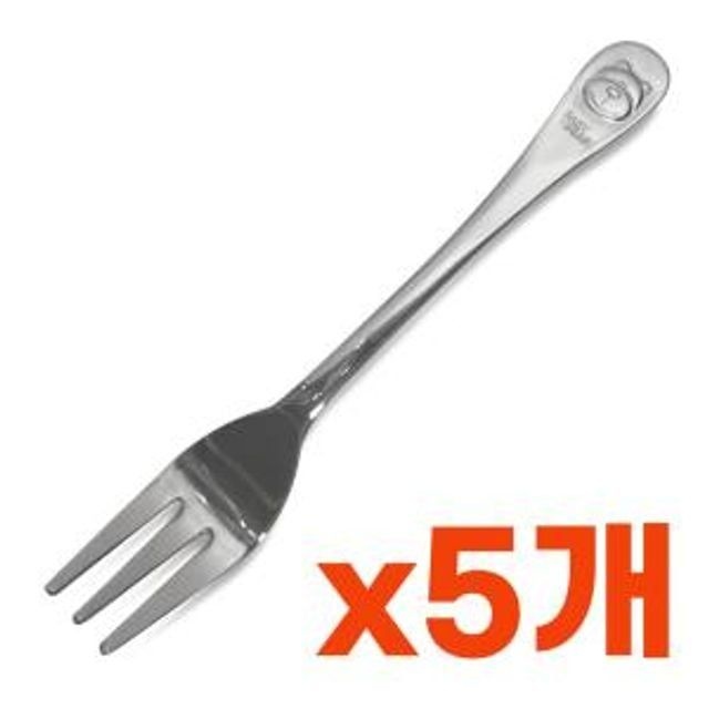 상일(곰돌이)유아용 포크1p x(5개) 아동포크 어린이