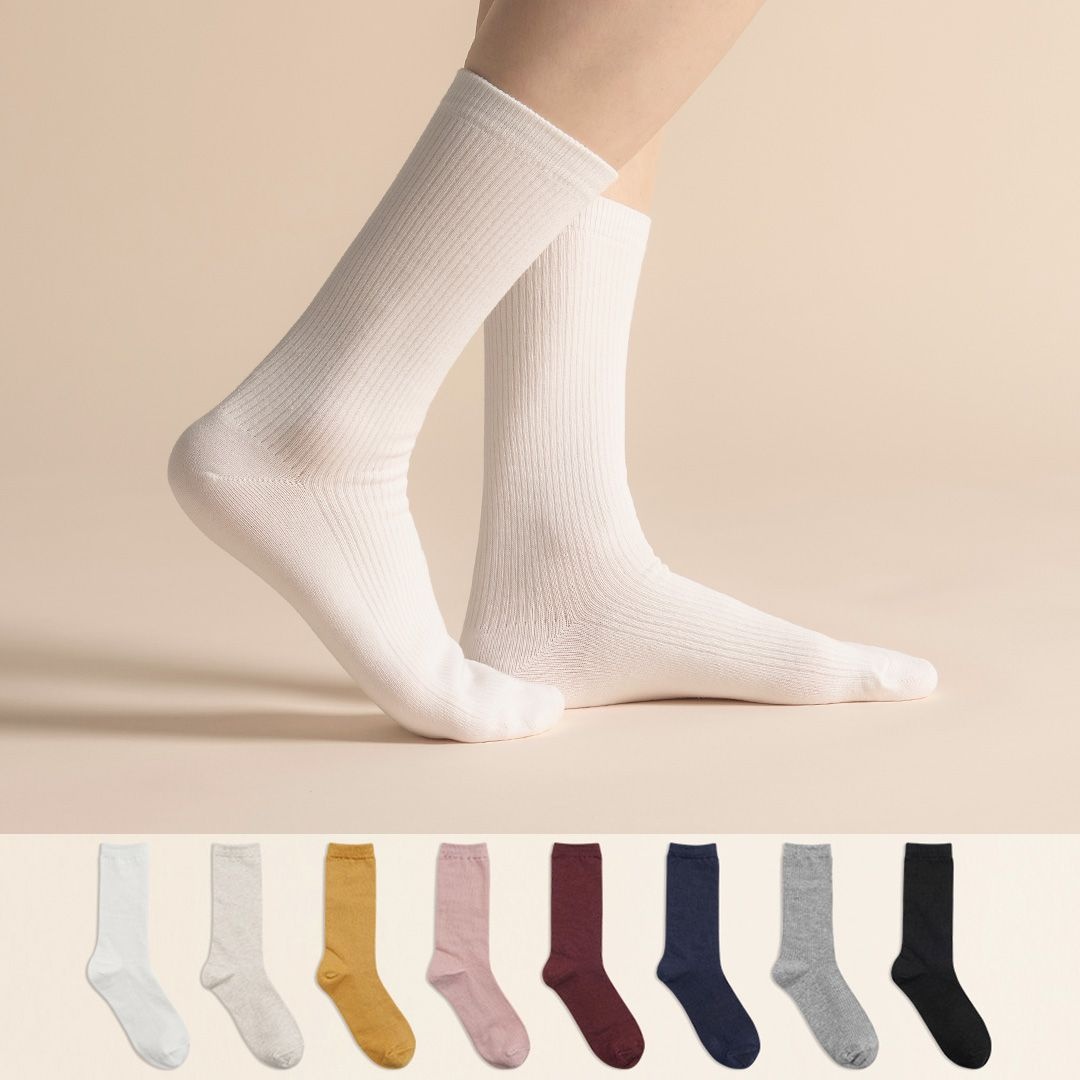 삭피엔스 무료배송 8팩 20cm 프리미엄 여자 골지 긴목 장목 양말