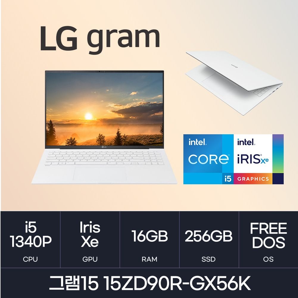 [오늘출발] LG전자 HMC / LG전자 그램15 / 15ZD90R-GX56K (RAM 16GB / NVMe 256GB)