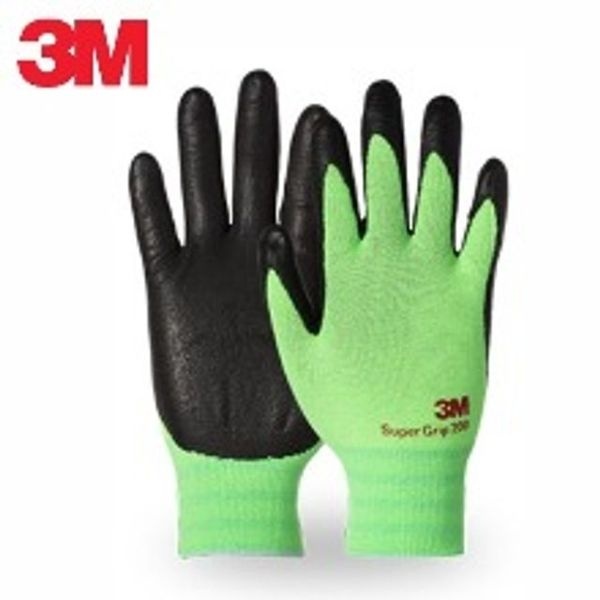 3M 안전장갑 NBR 코팅 슈퍼그립200 그린 라지(L)