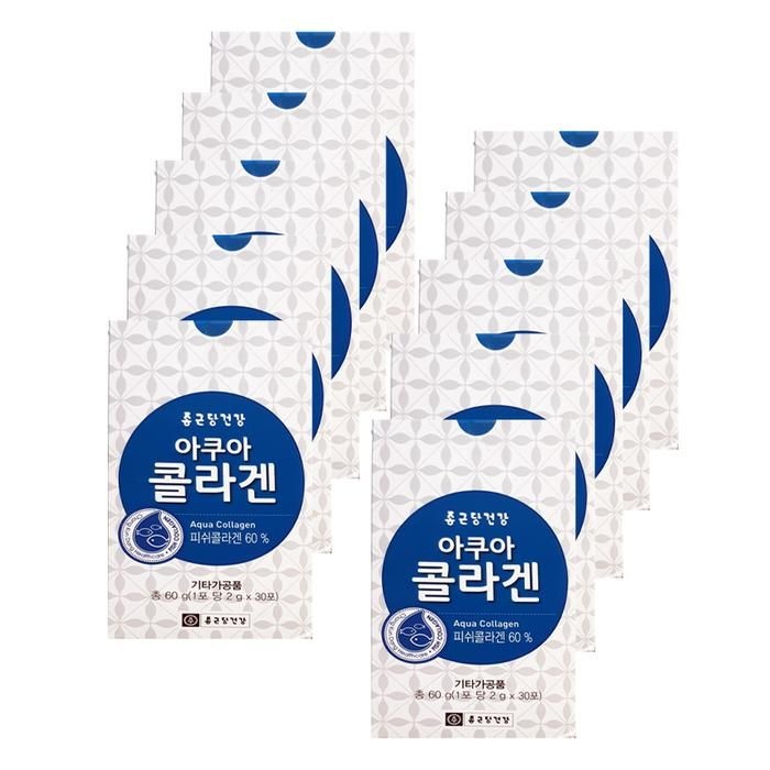 [오늘출발] 종근당건강 아쿠아 콜라겐 2g x 30포 10박스 his