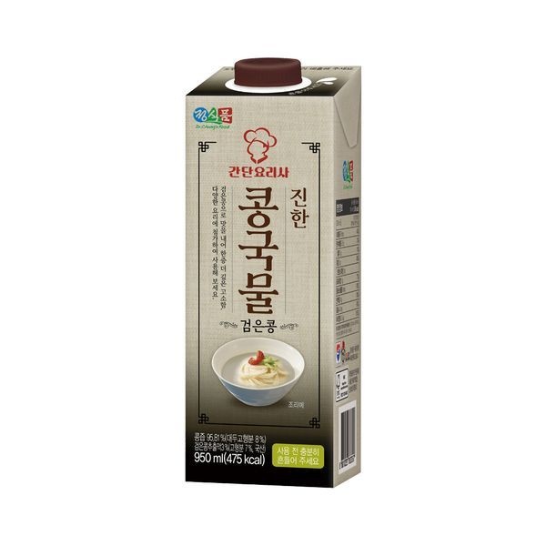 베지밀 정식품 간단요리사 진한 콩국물 검은콩 950mlx12팩