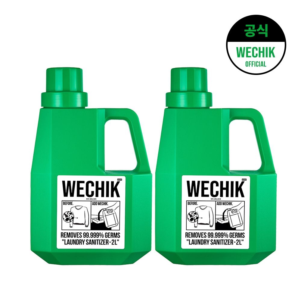 위칙 소독 섬유유연제 무향, 2L, 2개