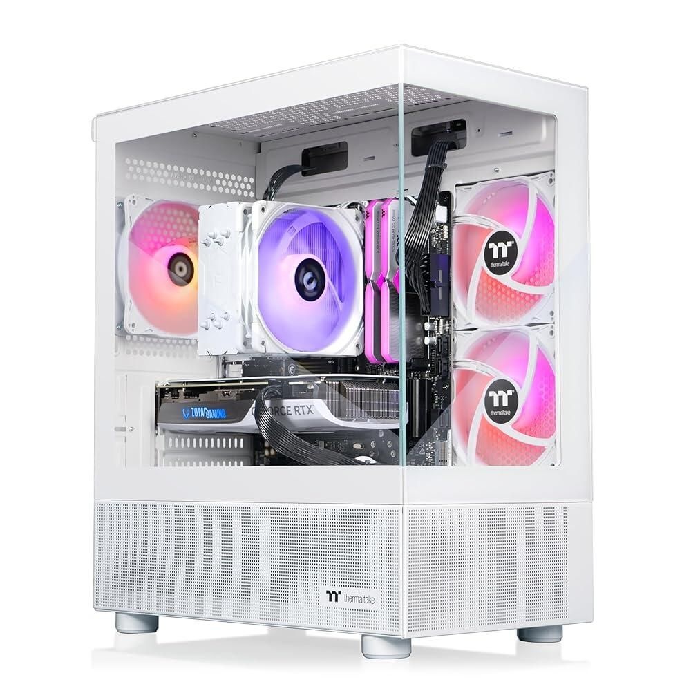 Thermaltake [해외] Thermaltake LCGS View i460T R4 게이밍 데스크탑 인텔 코어™ i5-13400F ToughRam DDR4 3600Mhz 16GB RGB 메모리 NVIDIA GeForce® RTX 4060 Ti