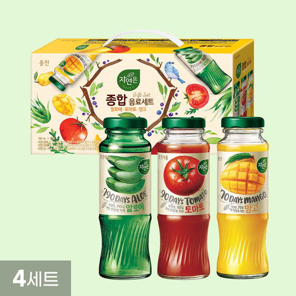 자연은 종합 음료세트 180mL 병 12개 4세트 외 9종