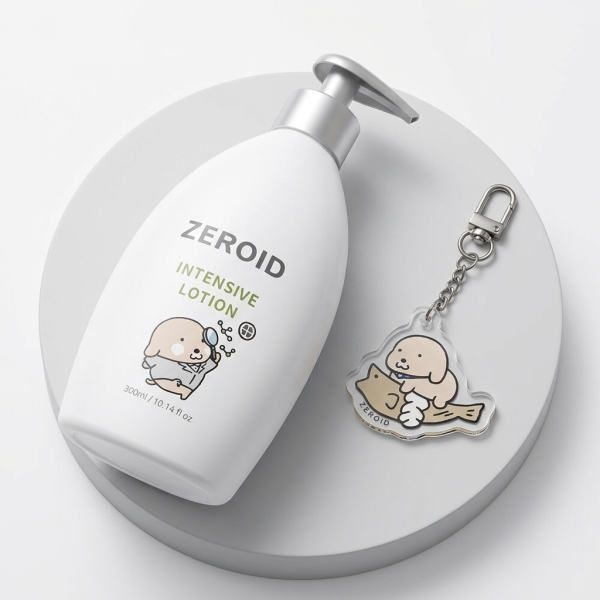 [9월 픽][누렁이 콜라보] 제로이드 인텐시브 로션 300ml 기획 (+액막이 키링)