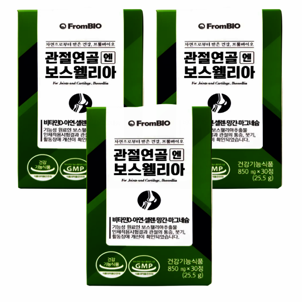 프롬바이오 관절연골엔 보스웰리아 850mg x 30정 x 3박스