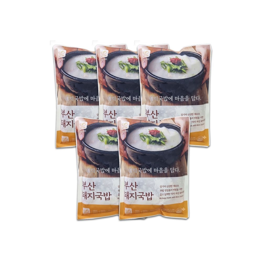 부산 돼지국밥 600g x 5봉+(다대기포함)