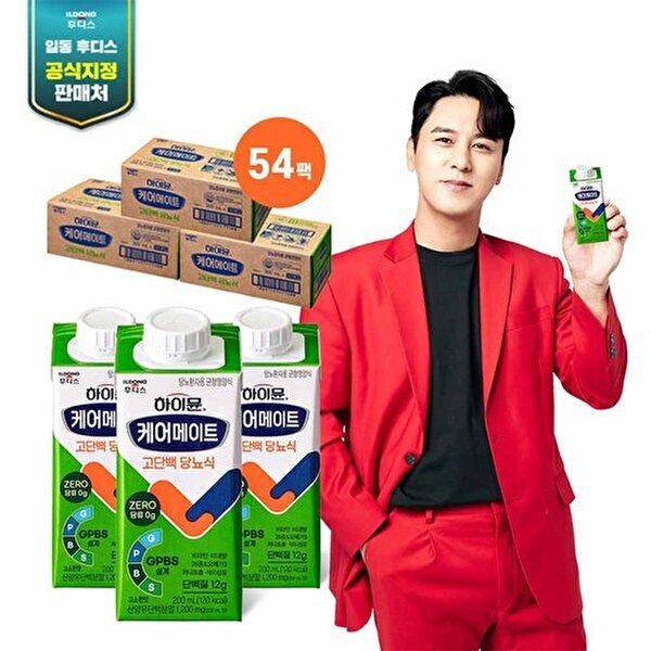 후디스 [일동후디스][하이뮨] 케어메이트 고단백당뇨식 3박스(200ML*18팩*3박스)