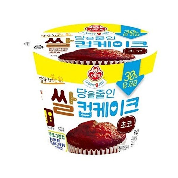 오뚜기 [오뚜기]LIGHT JOY 당을줄인 쌀컵케이크 초코 60g 16개
