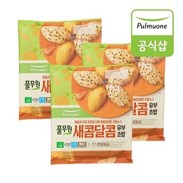 풀무원 [풀무원]풀무원 새콤달콤유부초밥 330g x 3개