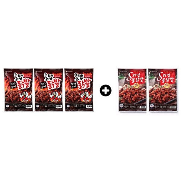 원앙 [원앙][원앙닭발] 뼈없는 S라인 불닭발 230g (2팩) + 무뼈 졸맵 닭발 150g (3팩)