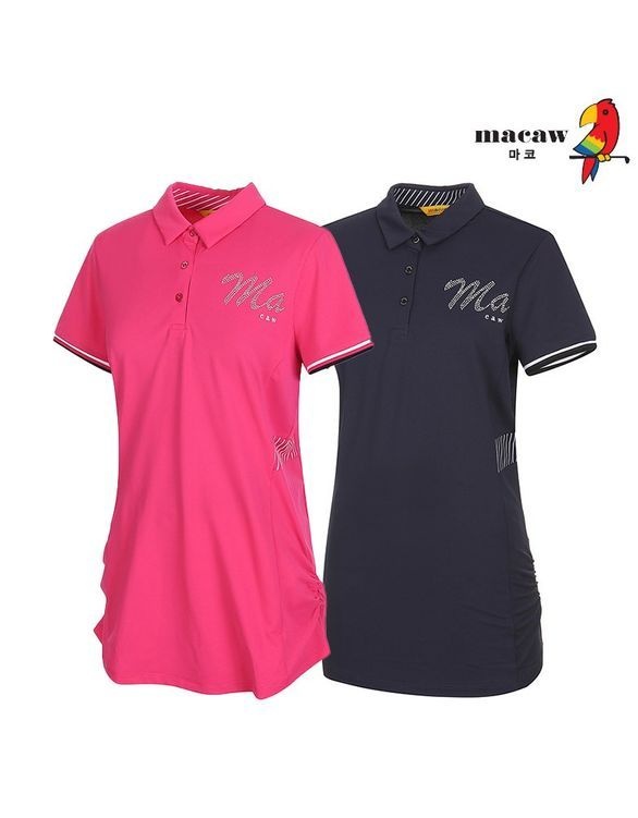 마코 여성핫픽스 포인트 반팔 티셔츠_MMW2TS21 698285