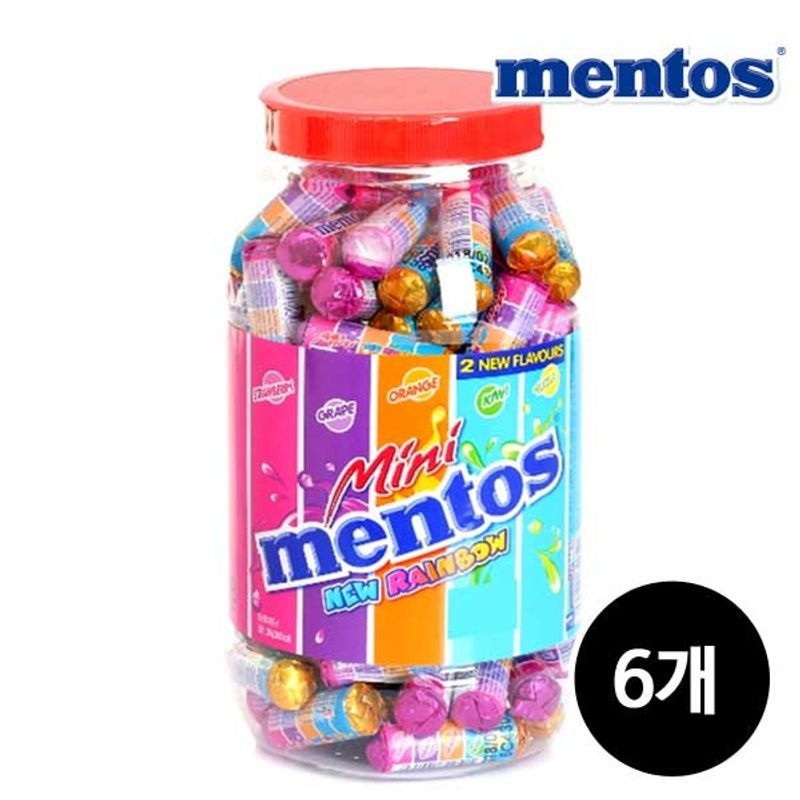 멘토스 미니 뉴레인보우, 1kg, 6개