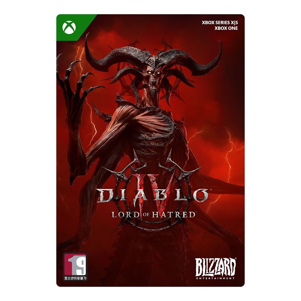 엑스박스 엑스박스 [XBOX] 디아블로 IV 증오의 군주 스탠다드 에디션 Digital Code [24시간 발송]