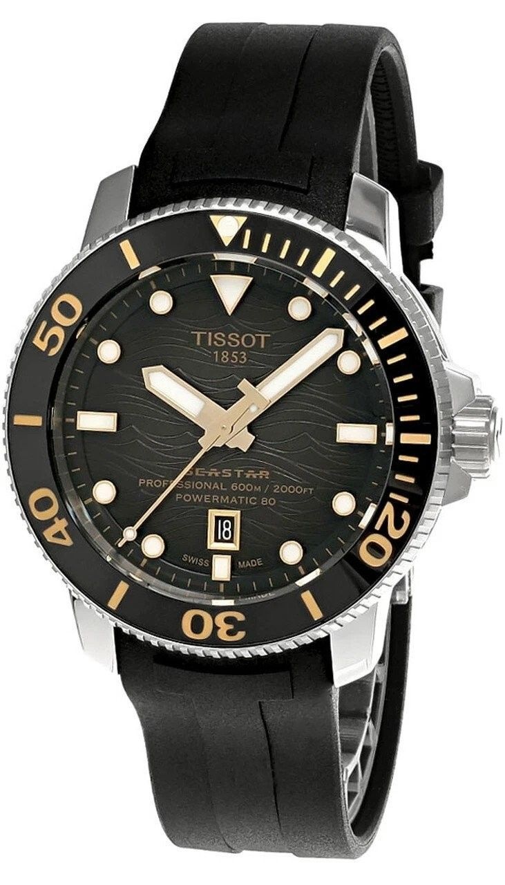 Tissot [해외] Tissot 티쏘 시스타 2000 프로페셔널 46mm 고무 스트랩 남성용 시계 T1206071744101 713869