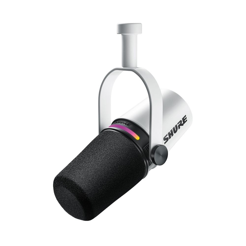 SHURE USB-C XLR 듀얼 마이크 고음질 유튜브 방송용 화이트 1P
