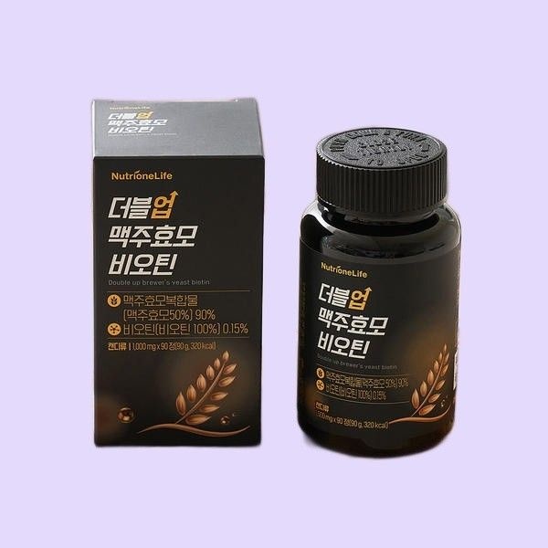 뉴트리원 더블업 맥주효모 비오틴 90일분(1박스) 고함량 단백질 4448904