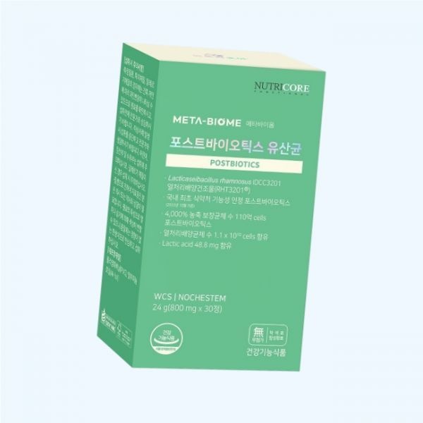 [오늘출발] 뉴트리코어 포스트바이오틱스 유산균 WCS 피부 면역 30정 1개 800mg x 5146932