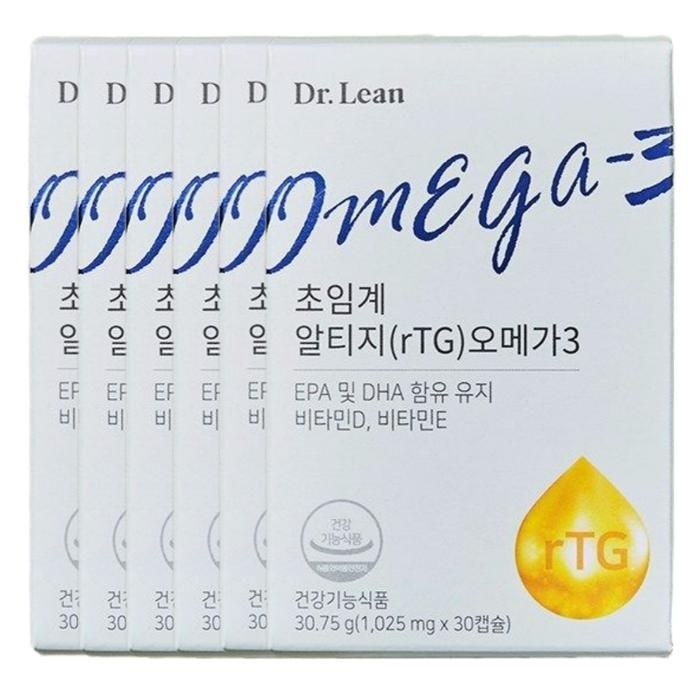 닥터린 초임계 알티지(rTG) 오메가3 1025mg 30캡슐 5박스