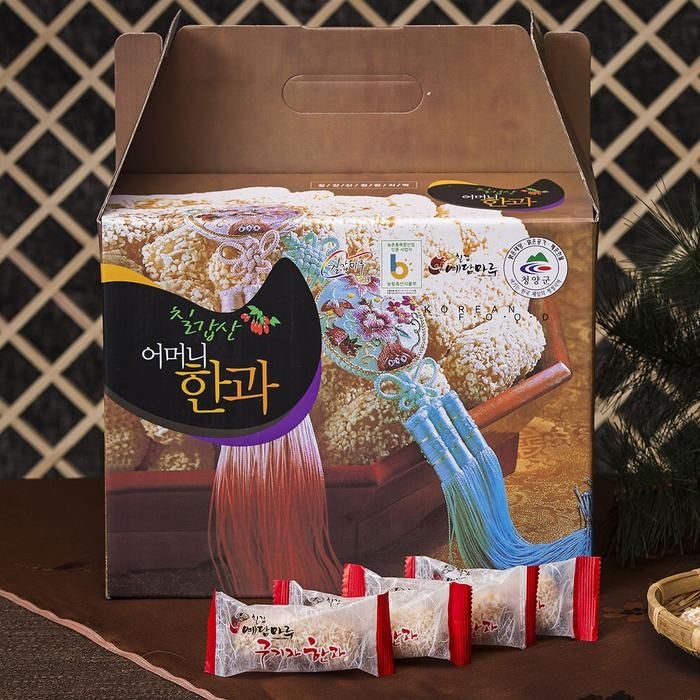 칠갑산 구기자 한과 선물세트 사각3호 800g 칠갑산어머니한과 청양구기자 한과 유밀과 부모님 추석선물