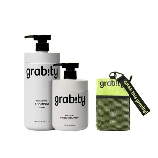 [샴푸+트리트먼트] 그래비티 스트롱 샴푸 475ml + 워터 트리트먼트 270ml+(쇼핑백증정)