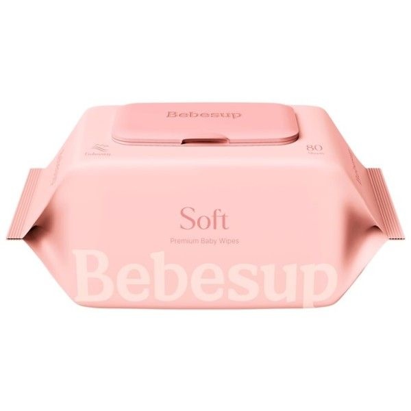 베베숲 소프트 아기물티슈 80매 10팩 60gsm 보습 무라벨캡 육아 일반 1박스