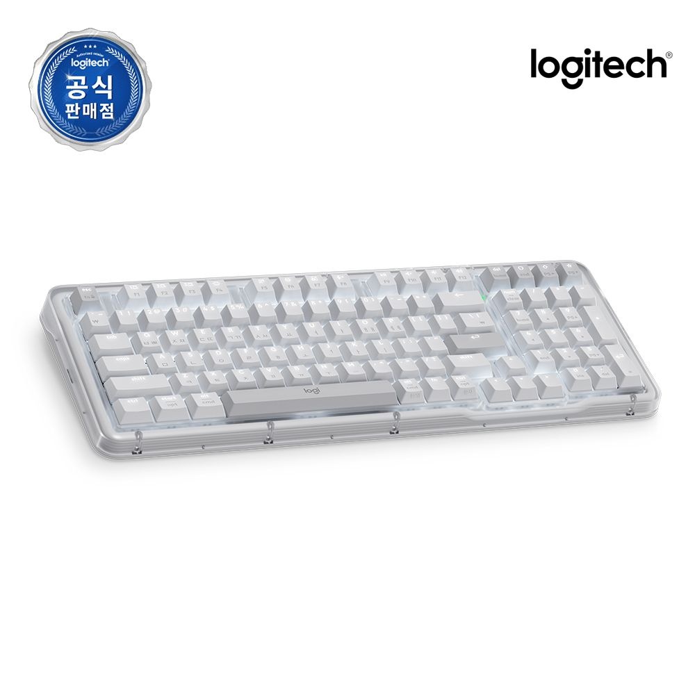 로지텍코리아 Alto Keys K98M 무선 키보드 오프화이트, 마블축
